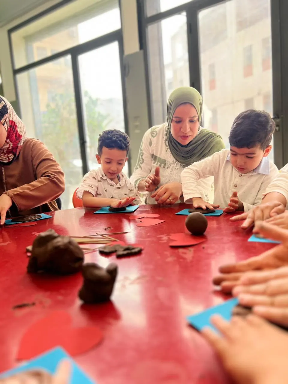 Petits artistes au travail