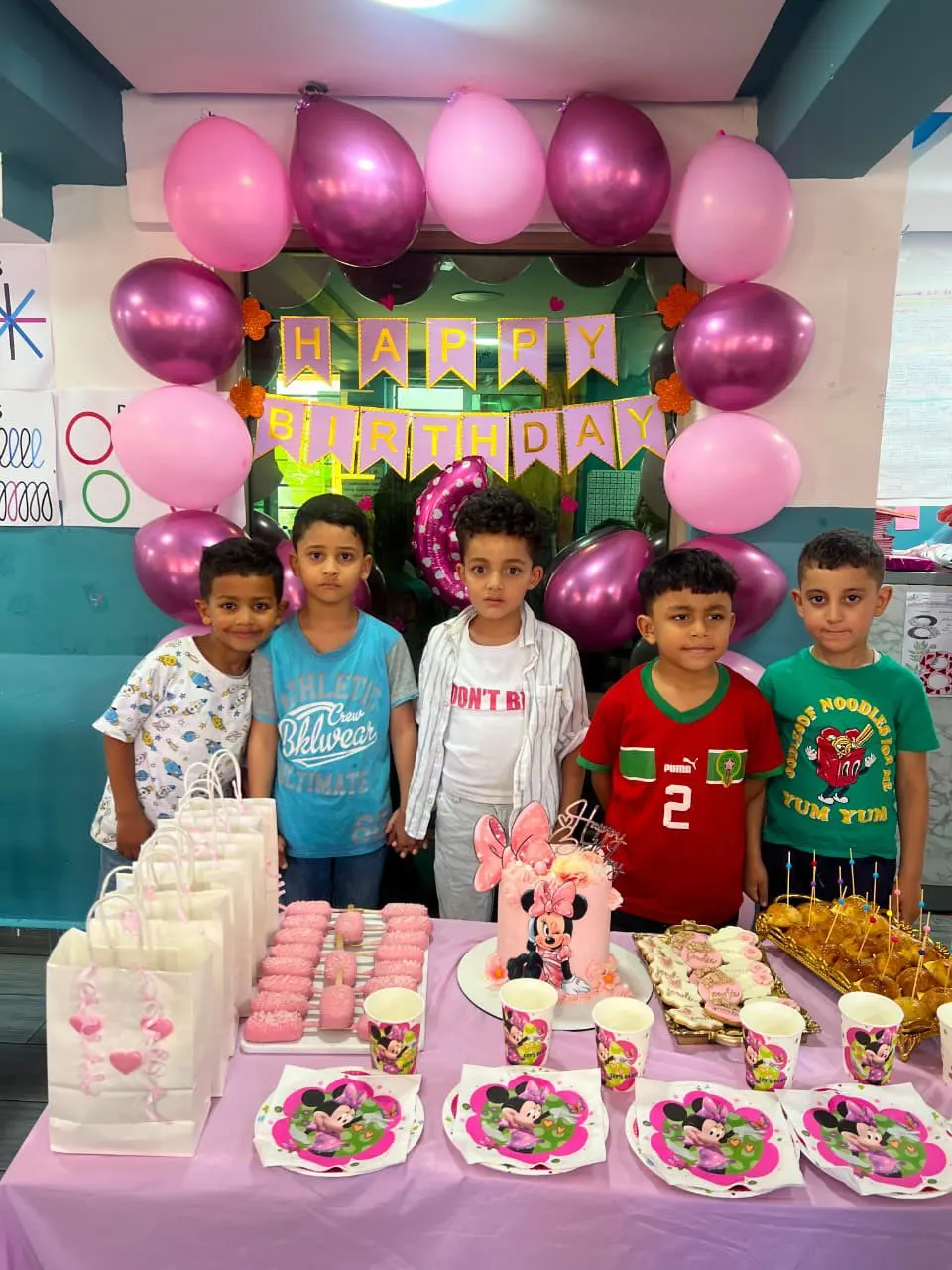 Un anniversaire à l'école